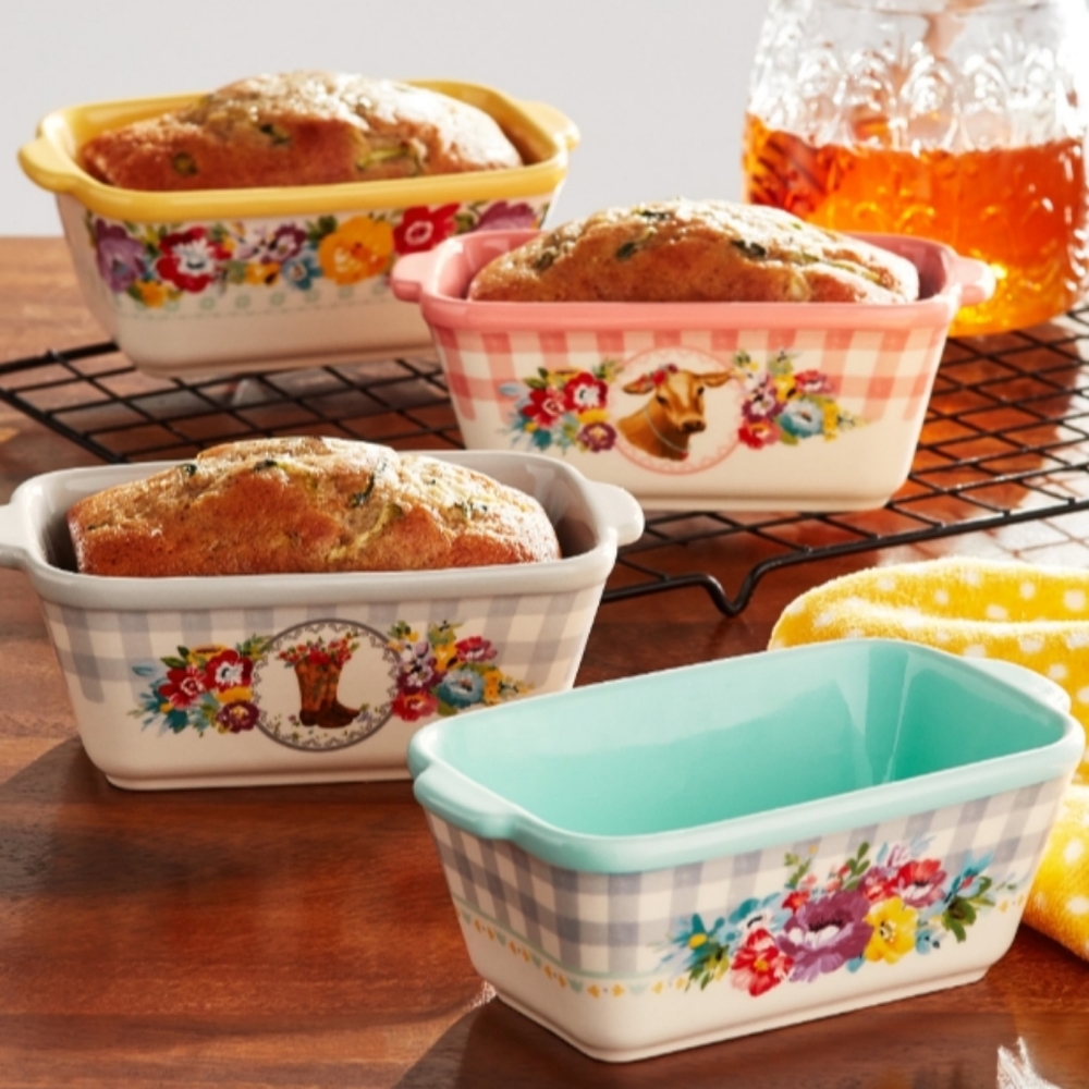 ❤️ New Pioneer Woman Sweet Romance Blossoms Mini Loaf Pans